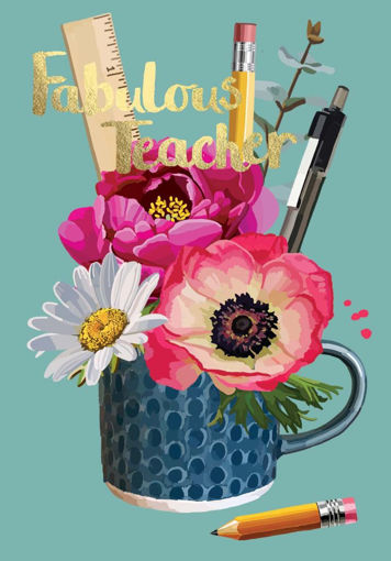 Picture of FABULOUS TEACHER CARD